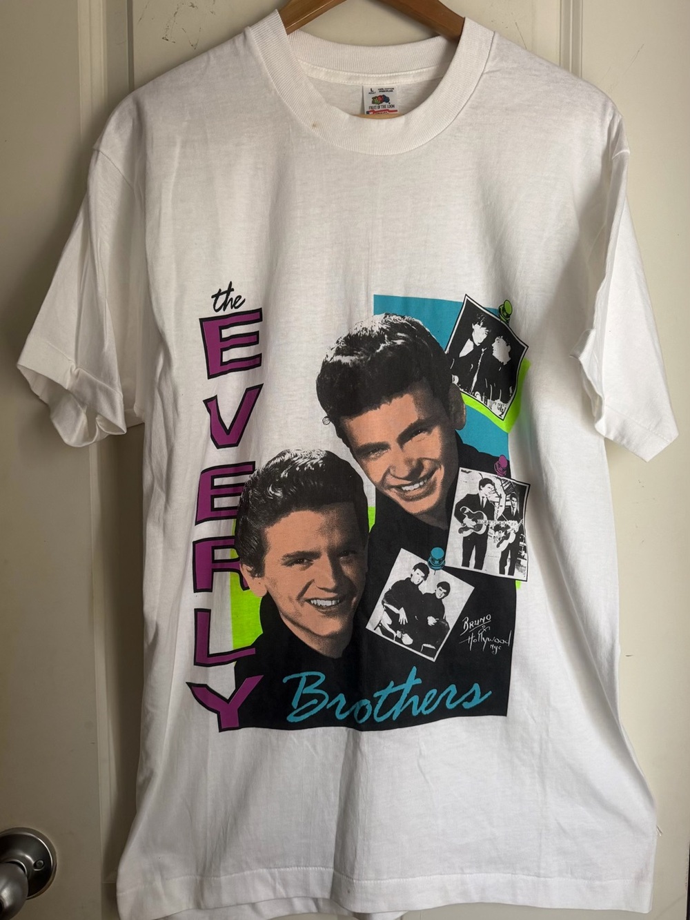 VTG. 80’s 90’s THE EVERLY BROTHERS TOUR CONCERT T-SHIRT-XL-ROCK, COUNTRY, POP